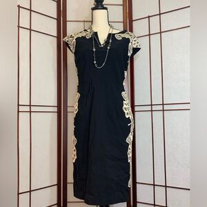 Torrid Black Mid-length Dress with side Lace Details